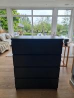 MALM ladenkast IKEA met 4 lades, zwartbruin, Comme neuf, Enlèvement