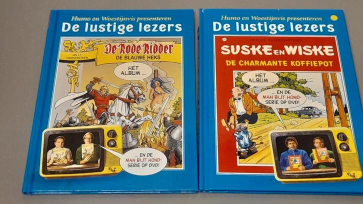 2 strips met Dvd, suske & wiske/ rode ridder, lustige lez, Boeken, Stripverhalen, Zo goed als nieuw, Meerdere stripboeken, Ophalen of Verzenden