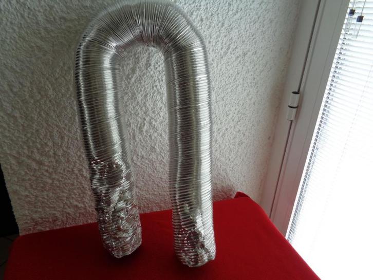 Tuyau flexible en aluminium reste de chantier, Bricolage & Construction, Tuyaux & Évacuations, Utilisé, Autres types, Aluminium