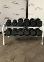 Technogym dumbells | rek | set | Kracht |, Sport en Fitness, Ophalen of Verzenden, Gebruikt, Benen, Dumbbell