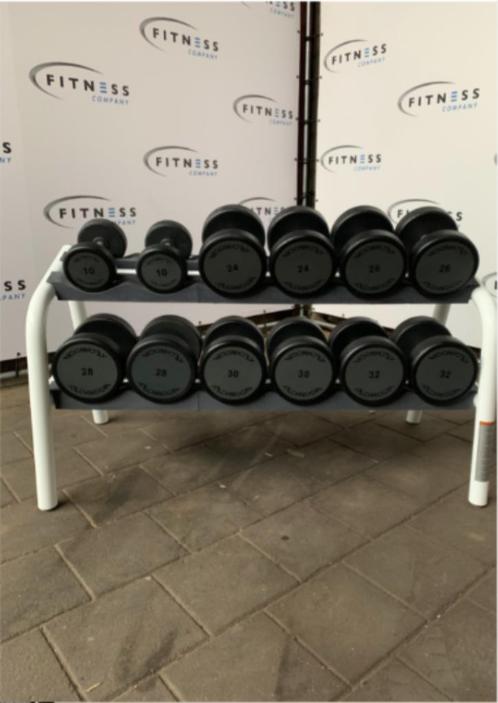 Technogym dumbells | rek | set | Kracht |, Sport en Fitness, Fitnessmaterialen, Gebruikt, Dumbbell, Armen, Benen, Borst, Buik