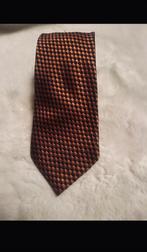 Kenzo Cravate en soie en orange cuivrée et noir, Ophalen of Verzenden, Zo goed als nieuw, Zwart