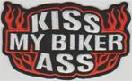 Kiss my Biker Ass stoffen opstrijk patch embleem, Motoren, Verzenden, Nieuw