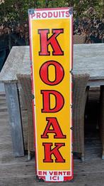 Groot emaille reclamebord KODAK ca 1950, Ophalen of Verzenden, Zo goed als nieuw, Reclamebord