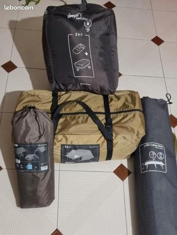 Camping tente + matelas +lit, Mer