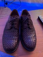 Stijlvolle Bruine Herenschoenen - Gevlochten Leer - Maat 42, Enlèvement, Comme neuf