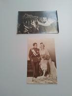 Set van 2 ansichtkaarten van de bruiloft van Leopold III en, Verzamelen, Koningshuis en Royalty, Verzenden, Gebruikt, Kaart, Foto of Prent