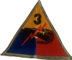 US ww2 patch 3rd Armored Division (1), Verzenden