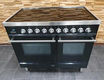 🔥Luxe Boretti Fornuis 100cm hoogglans zwart rvs INDUCTIE  beschikbaar voor biedingen