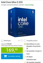 225
Intel Core Ultra 5 processor, Computers en Software, Processors, Ophalen