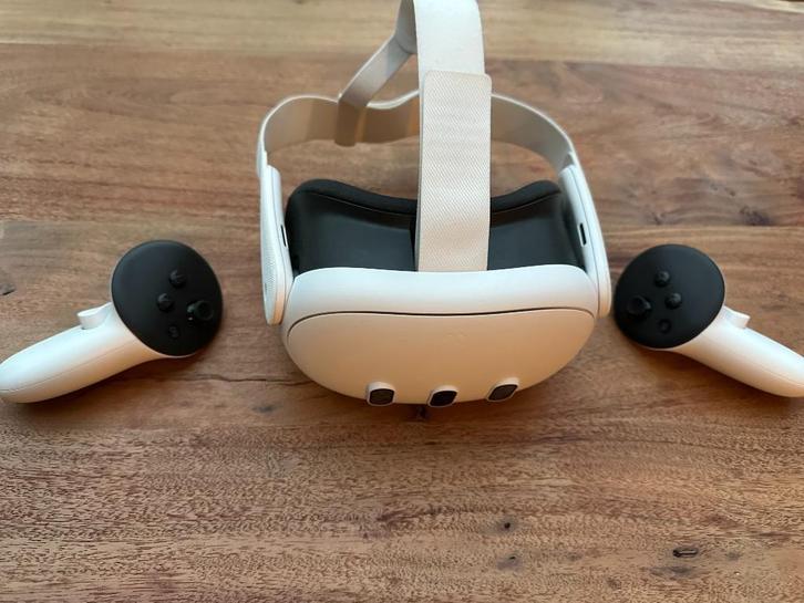 META VR-headset Quest 3 512 GB incl. 5m USB-C Kabel, Games en Spelcomputers, Virtual Reality, Zo goed als nieuw, Pc, VR-bril, Ophalen of Verzenden