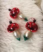 Oude kerstballen paddenstoelen grote maat! Stukprijs, Ophalen of Verzenden