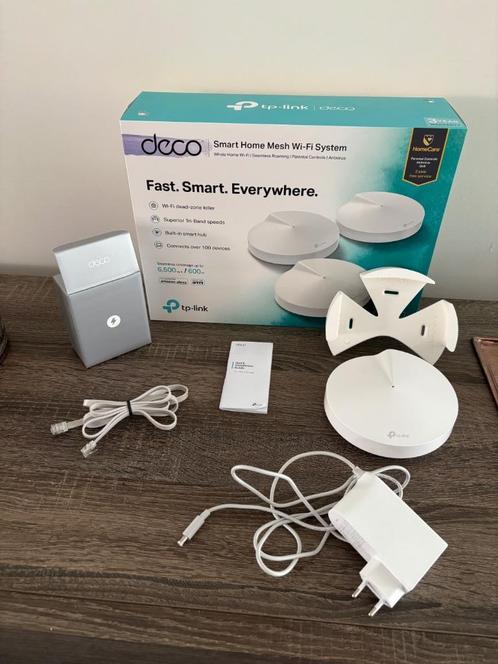 Deco M9 plus met houder, Computers en Software, WiFi-versterkers, Gebruikt, Ophalen of Verzenden