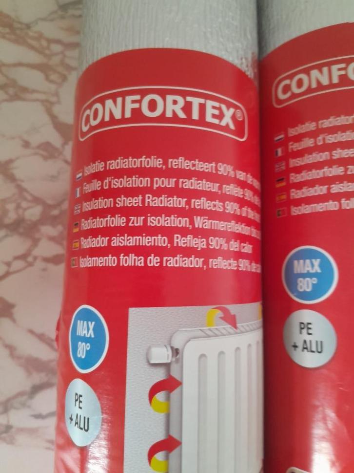 Isolatieplaten voor radiatoren — CONFORTEX, Doe-het-zelf en Bouw, Isolatie en Afdichting, Nieuw, Muurisolatie, Overige materialen