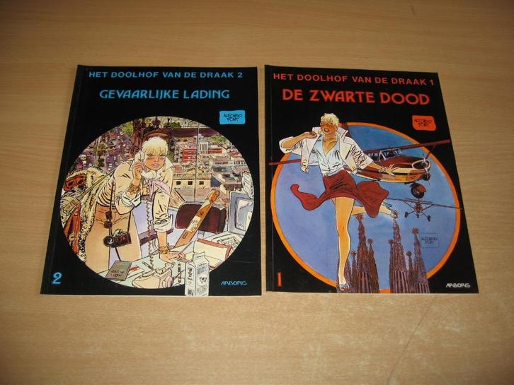 Het doolhof van de draak : Deel 1 + 2 - Eerste druk., Boeken, Stripverhalen, Gelezen, Meerdere stripboeken, Ophalen of Verzenden