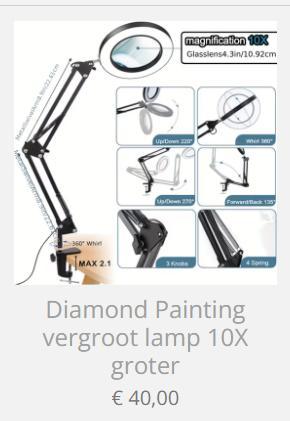Diamond Painting vergroot lamp 10X groter, Hobby en Vrije tijd, Knutselen, Nieuw, Gereedschap of Accessoires, Verzenden