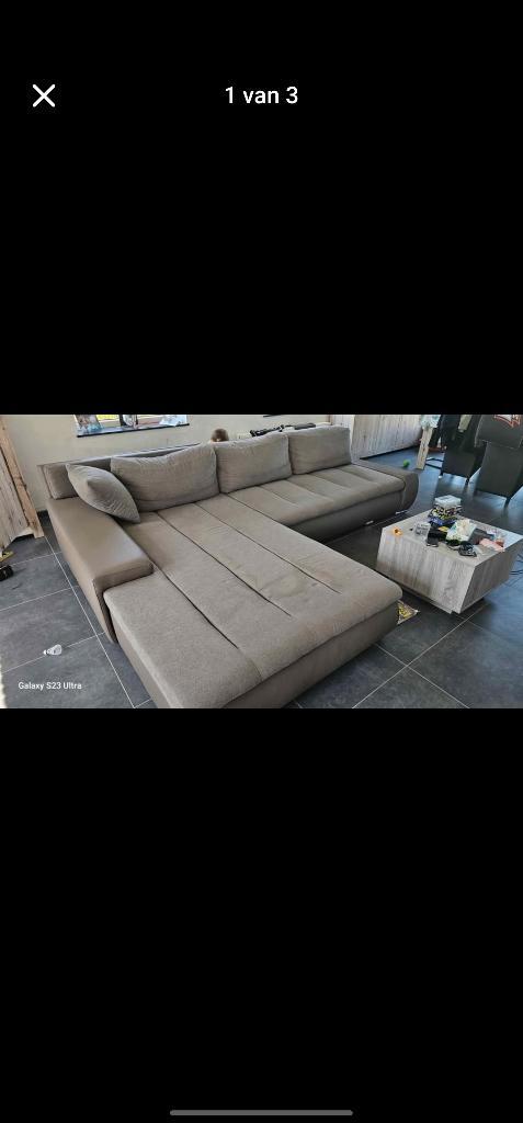 Hoeksalon, Maison & Meubles, Canapés | Coins salons complets, Utilisé, Synthétique, Cuir, Enlèvement