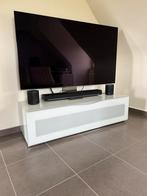 TV meubel met beugel, Ophalen, 100 tot 150 cm, Zo goed als nieuw, Minder dan 100 cm