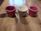 roze en witte potjes. 3 stuks. De staat is nieuw., Tuin en Terras, Bloempotten, Ophalen, Nieuw