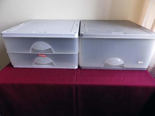 Stapelbare Opbergboxen of Organizers: €5,00/stuk., Doe-het-zelf en Bouw, Kratten en Dozen, Zo goed als nieuw, Ophalen