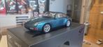 Porsche 911 (993) Targa Turkooisblauw 1/18 Gt-Spirit, Hobby en Vrije tijd, Ophalen of Verzenden, Zo goed als nieuw, Auto, Overige merken