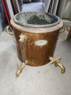 Antieke koperen en bronzen dispenser, Antiquités & Art, Antiquités | Accessoires de maison, Enlèvement