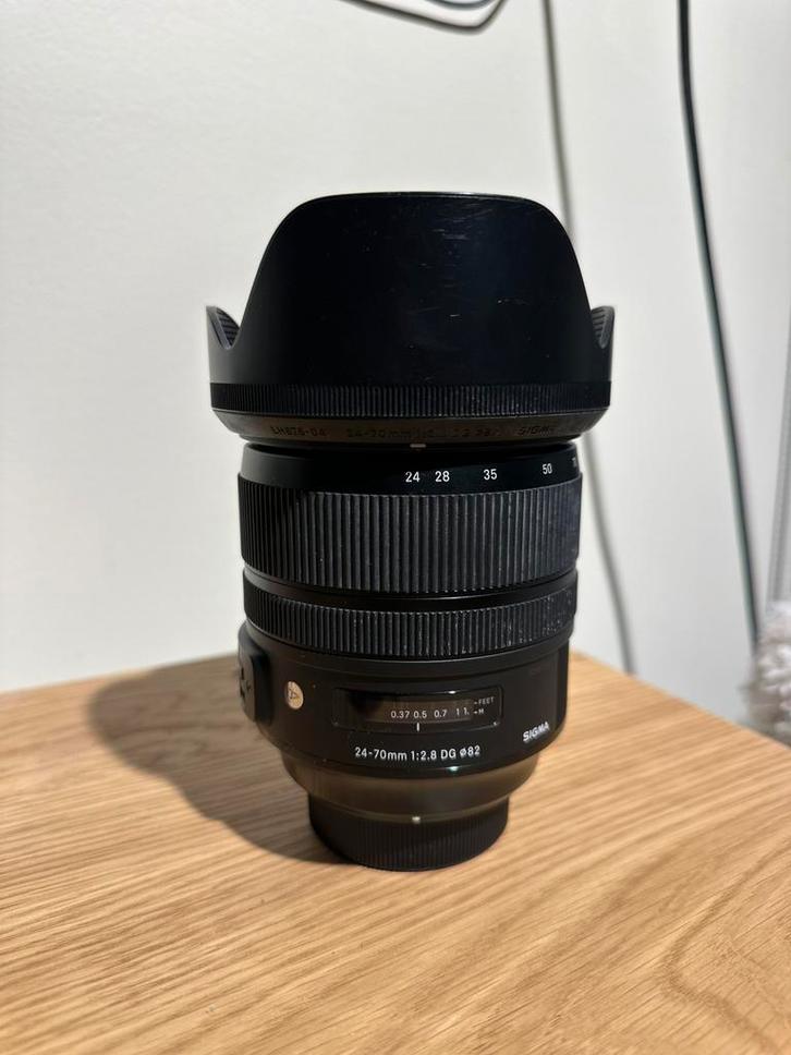 Sigma 24-70 F/2.8 DG OS HSM Art Nikon FX, Audio, Tv en Foto, Foto | Lenzen en Objectieven, Zo goed als nieuw, Ophalen