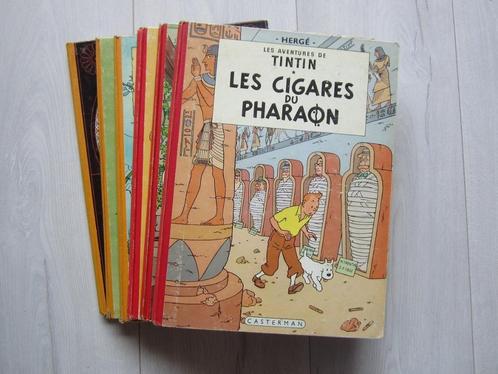 Lot de Tintin - début des années '60 - voir description, Boeken, Stripverhalen, Gelezen, Meerdere stripboeken, Ophalen of Verzenden