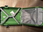 Valise VERTE à code bagage à main OK avec roulette, Enlèvement ou Envoi, Comme neuf, Plastique dur, Roulettes