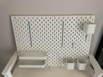 Pegboard wit met diverse accessoires, Huis en Inrichting, Woonaccessoires | Memoborden, Ophalen, Gebruikt, Overige typen