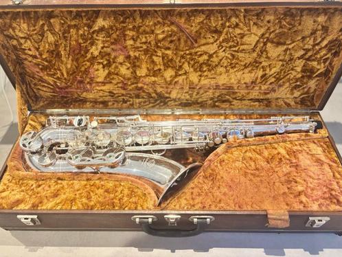 Selmer Mark 6 tenorsaxofoon (verzilverd), Muziek en Instrumenten, Blaasinstrumenten | Saxofoons, Gebruikt, Tenor, Met koffer, Ophalen of Verzenden