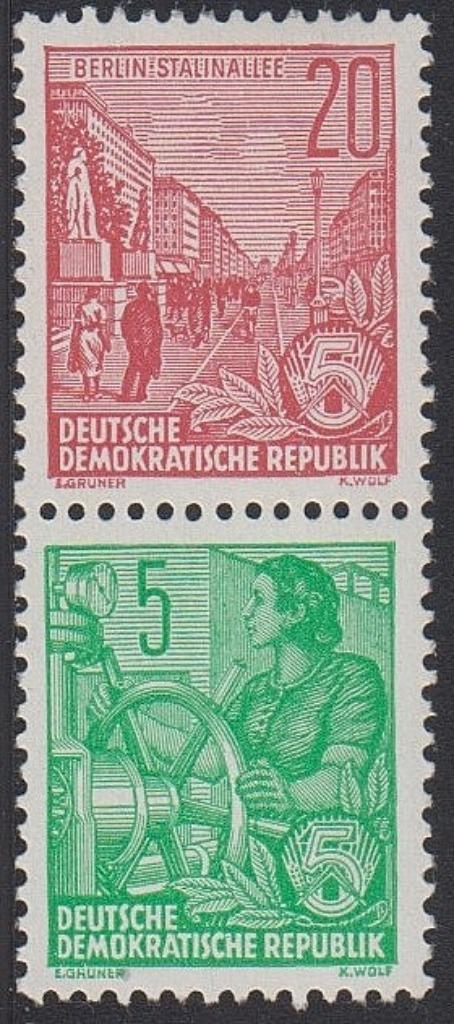 1957 - DDR - Vijfjarenplan [*/MLH][Michel S8], Postzegels en Munten, Postzegels | Europa | Duitsland, Postfris, DDR, Verzenden