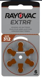 RAYOVAC 312 HOORTOESTEL BATTERIJ MULTIPAC (10xblister 6), Diversen, Ophalen, Nieuw