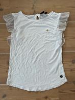 T-shirt wit Like Flo maat 12jaar kanten mouwen, Enlèvement ou Envoi, Comme neuf, Fille, Chemise ou À manches longues