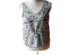 (103) - top femme t.S noir blanc - mango -, Mango, Zwart, Ophalen of Verzenden, Zo goed als nieuw