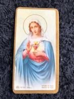 Carte de prière dévotionnelle Sacré-Cœur Bienheureuse Vierge, Comme neuf, Carte ou Gravure, Enlèvement ou Envoi, Christianisme | Catholique