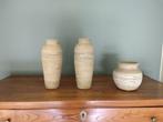 3 stijlvolle stenen vazen, Ophalen, Zo goed als nieuw, Overige kleuren, Minder dan 50 cm
