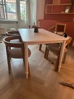 Eettafel wit, Huis en Inrichting, Tafels | Eettafels, Ophalen, 100 tot 150 cm, 50 tot 100 cm, Zo goed als nieuw