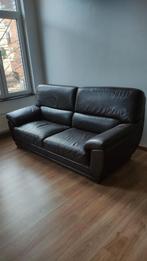Deux canapés en cuir brun foncé – 200€ le lot, Maison & Meubles, Canapés | Salons, Autres dimensions, Enlèvement, Utilisé, Cuir brun foncé