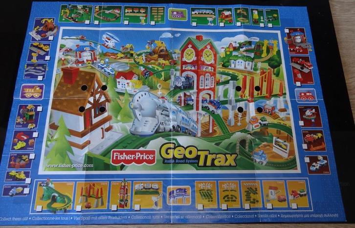 Vintage Fisher Price Geo Trax Spoorweg, Kinderen en Baby's, Speelgoed | Fisher-Price, Gebruikt, Duw- of Trekspeelgoed, Ophalen of Verzenden