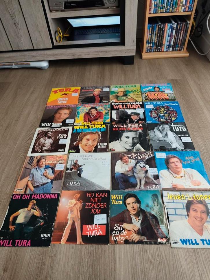 20 singles  Vinyl Will Tura, Cd's en Dvd's, Vinyl Singles, Gebruikt, Ophalen of Verzenden