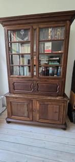 Boekenkast vintage, Huis en Inrichting, Kasten | Boekenkasten, Ophalen, Gebruikt, 100 tot 150 cm, Met deur(en)