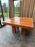 Mooie massief houten tafel/ Kerselaar 140x140, Huis en Inrichting, Ophalen, Vierkant