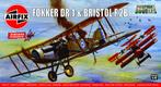 AIRFIX 02141V FOKKER DR.1 & BRISTOL F.2B ECHELLE 1/72, Nieuw, Overige merken, Ophalen of Verzenden, Vliegtuig
