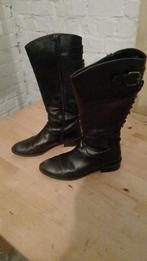 Leren laarzen maat 39 in Ukkel, Ophalen, Hoge laarzen, Zwart, Gedragen