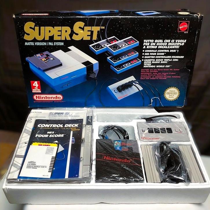 Super Set compleet originele doos collectors item, Games en Spelcomputers, Spelcomputers | Nintendo NES, Zo goed als nieuw, Ophalen