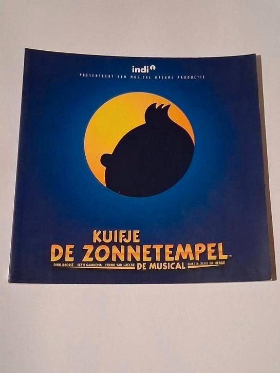 Kuifje, de zonnetempel,  de musical programmaboekje, Boeken, Overige Boeken, Zo goed als nieuw, Ophalen of Verzenden