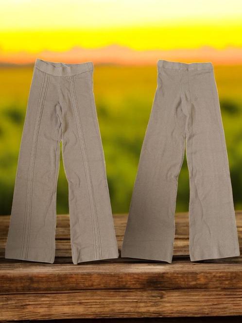 Broek hoge taille beige one size, Kleding | Dames, Broeken en Pantalons, Nieuw, Beige, Lang, Verzenden
