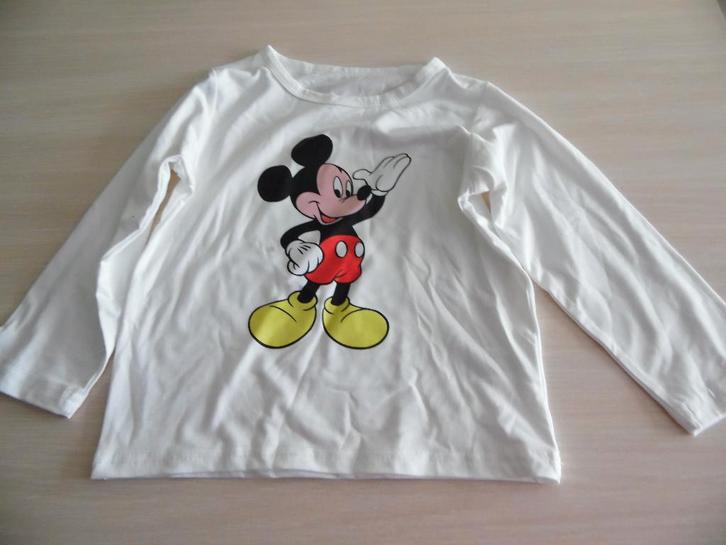 NIEUW MICKEY DISNEY T-SHIRT MET LANGE MOUWEN, Kinderen en Baby's, Kinderkleding | Maat 104, Nieuw, Jongen, Shirt of Longsleeve