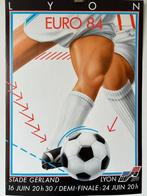 Orig. Vintage poster EURO 84 - France, Lyon 1983, 85 x 60cm, Antiek en Kunst, Ophalen of Verzenden